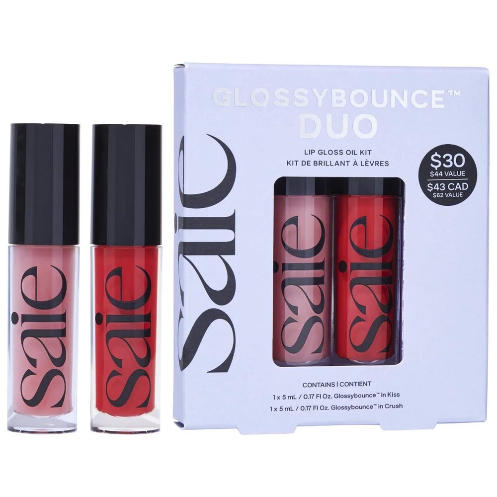 Limited Edition!! Saie Glossybounce Duo Lip Gloss Oil Kit
